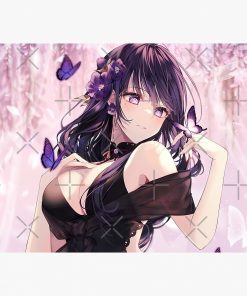 Raiden Shogun Night Dress Mouse Pad RB2909 1 - Anime Stationery artwork Offical Anime Stationery Merch