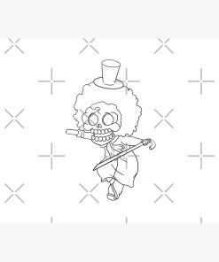 Brook (Line) - One Piece Chibi ver Mouse Pad RB2909 1 - Anime Stationery artwork Offical Anime Stationery Merch