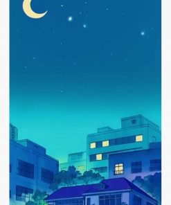 Anime Cityscape Postcard RB2909 1 - Anime Stationery artwork Offical Anime Stationery Merch