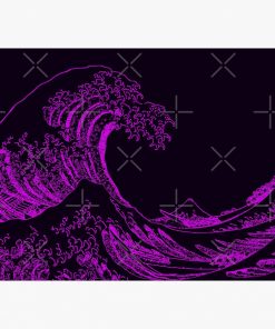 Great Wave Purple Aesthetic Mouse Pad RB2909 1 - Anime Stationery artwork Offical Anime Stationery Merch