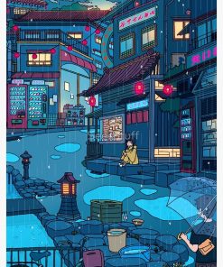 Rainy Day Encounter Spiral Notebook RB2909 1 - Anime Stationery artwork Offical Anime Stationery Merch
