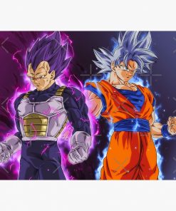 Goku ultra instinct and Vegeta ultra Ego Mouse Pad RB2909 1 - Anime Stationery artwork Offical Anime Stationery Merch