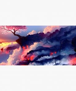 Anime Fantasy Cherry Tree Desk Mat RB2909 1 - Anime Stationery artwork Offical Anime Stationery Merch