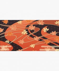 Kaedehara Kazuha Maple Pattern Desk Mat RB2909 1 - Anime Stationery artwork Offical Anime Stationery Merch