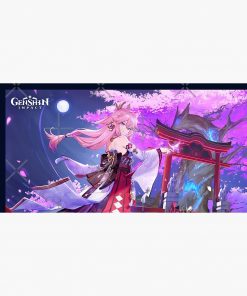 Yae Miko at the Narukami Shrine Desk Mat RB2909 1 - Anime Stationery artwork Offical Anime Stationery Merch