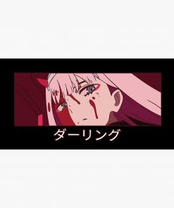 Zero Two Blood Desk Mat RB2909 1 - Anime Stationery artwork Offical Anime Stationery Merch