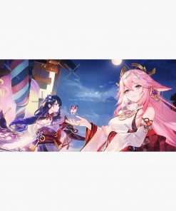 Yae and Raiden Ei Desk Mat RB2909 1 - Anime Stationery artwork Offical Anime Stationery Merch