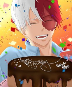 Shoto Todoroki Greeting Card RB2909 1 - Anime Stationery artwork Offical Anime Stationery Merch