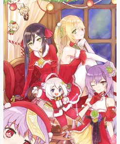 Genshin impact | Christmas Greeting Card RB2909 1 - Anime Stationery artwork Offical Anime Stationery Merch