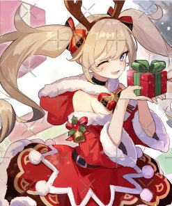 Christmas Anime Genshin Impact Greeting Card RB2909 1 - Anime Stationery artwork Offical Anime Stationery Merch