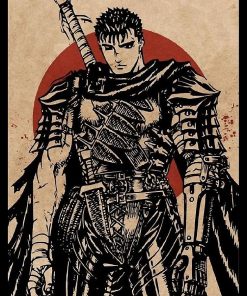 Guts in a Chinese style drawing Greeting Card RB2909 1 - Anime Stationery artwork Offical Anime Stationery Merch