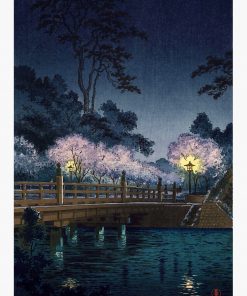 Benkei Bridge by Tsuchiya Koitsu Greeting Card RB2909 1 - Anime Stationery artwork Offical Anime Stationery Merch