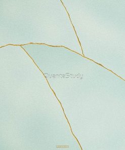 Traditional Japanese Kintugi – Pistachio Greeting Card RB2909 1 - Anime Stationery artwork Offical Anime Stationery Merch