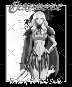 Claymore - Teresa of the Faint Smile | Black and white Greeting Card RB2909 1 - Anime Stationery artwork Offical Anime Stationery Merch
