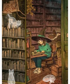 Studying at the Library Spiral Notebook RB2909 1 - Anime Stationery artwork Offical Anime Stationery Merch