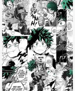 My Hero Academia Deku Manga Collage Spiral Notebook RB2909 1 - Anime Stationery artwork Offical Anime Stationery Merch