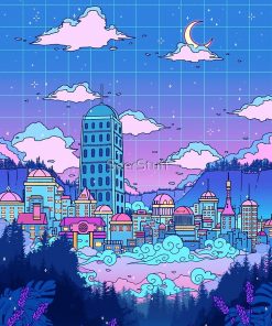 Lavender Town Postcard RB2909 1 - Anime Stationery artwork Offical Anime Stationery Merch