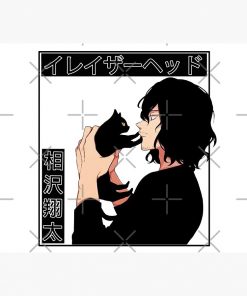 Shota Aizawa with Cat, Buko No Hero, Mha Anime, Bnha, Eraser Head Mouse Pad RB2909 1 - Anime Stationery artwork Offical Anime Stationery Merch