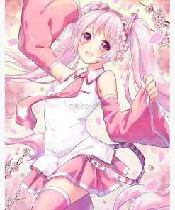 Sakura Miku Postcard RB2909 1 - Anime Stationery artwork Offical Anime Stationery Merch