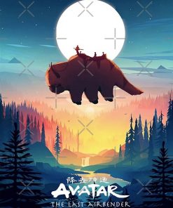 avatar the last airbender: Appa Fly Greeting Card RB2909 1 - Anime Stationery artwork Offical Anime Stationery Merch