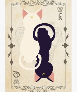 Luna & Artemis Postcard RB2909 1 - Anime Stationery artwork Offical Anime Stationery Merch