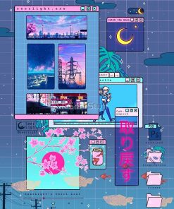 SeerLight desktop night Postcard RB2909 1 - Anime Stationery artwork Offical Anime Stationery Merch