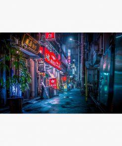 Heavy Rain Over Neo Tokyo Postcard RB2909 1 - Anime Stationery artwork Offical Anime Stationery Merch