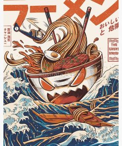 The Great Ramen off Kanagawa Spiral Notebook RB2909 1 - Anime Stationery artwork Offical Anime Stationery Merch