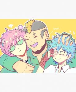 saiki's main trio Postcard RB2909 1 - Anime Stationery artwork Offical Anime Stationery Merch