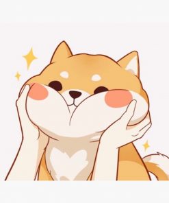 Kawaii Shiba inu Greeting Card RB2909 1 - Anime Stationery artwork Offical Anime Stationery Merch