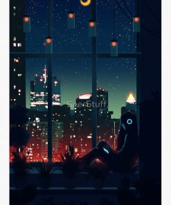 A Quiet Night Postcard RB2909 1 - Anime Stationery artwork Offical Anime Stationery Merch
