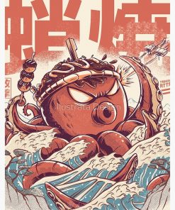 Takoyaki Attack Spiral Notebook RB2909 1 - Anime Stationery artwork Offical Anime Stationery Merch