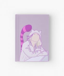 Cheshire cat Chishiya Alice In Borderland pink purple Hardcover Journal RB2909 product Offical Anime Stationery Merch