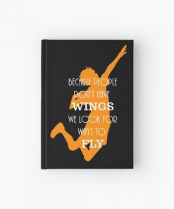 Haikyuu!! Because people don't have wings, we look for ways to fly. Hardcover Journal RB2909 product Offical Anime Stationery Merch