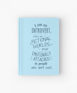 introvert, fictional worlds, fictional characters Hardcover Journal RB2909 product Offical Anime Stationery Merch