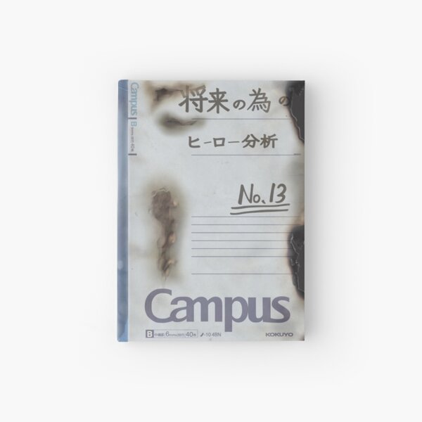 Burned Boku no Hero Academia Izuku's notebook signed by All Might Hardcover Journal RB2909 product Offical Anime Stationery Merch