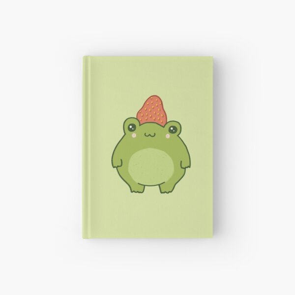 Cute Strawberry Frog Pastel Kawaii Cottagecore Aesthetic - Chubby Anime Froge - Edgy Lovely Couples Gift  -  Hardcover Journal RB2909 product Offical Anime Stationery Merch