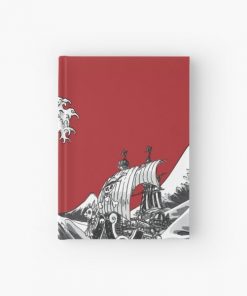 RED The Great Wave Hardcover Journal RB2909 product Offical Anime Stationery Merch
