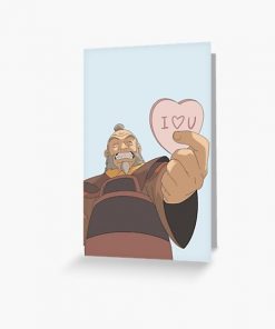 Uncle Iroh "I heart you" Candy Heart Greeting Card RB2909 product Offical Anime Stationery Merch