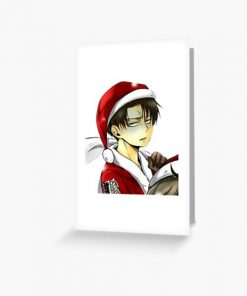 livai ackermann christmas Greeting Card RB2909 product Offical Anime Stationery Merch