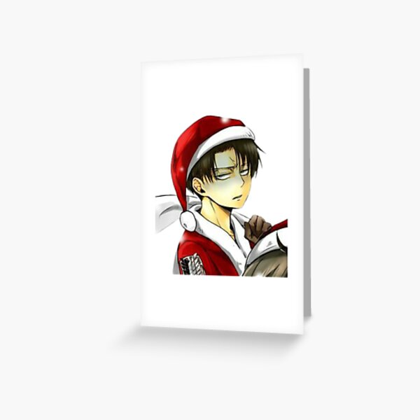 livai ackermann christmas Greeting Card RB2909 product Offical Anime Stationery Merch