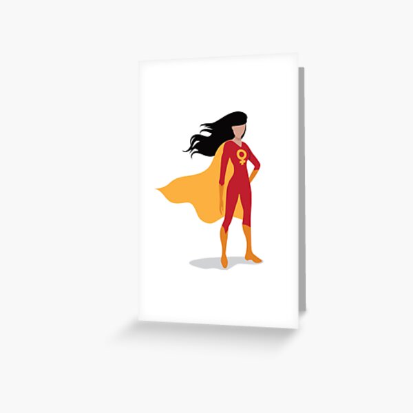 Feminist superhero  Greeting Card RB2909 product Offical Anime Stationery Merch