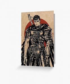 Guts in a Chinese style drawing Greeting Card RB2909 product Offical Anime Stationery Merch