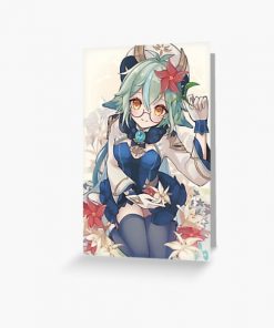 Sucrose Genshin Impact Anime Greeting Card RB2909 product Offical Anime Stationery Merch