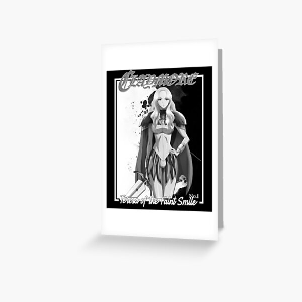 Claymore - Teresa of the Faint Smile | Black and white Greeting Card RB2909 product Offical Anime Stationery Merch