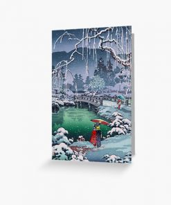 Spring Snow at Maruyama by Tsuchiya Koitsu Greeting Card RB2909 product Offical Anime Stationery Merch