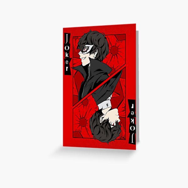Persona 5 Joker Card Greeting Card RB2909 product Offical Anime Stationery Merch