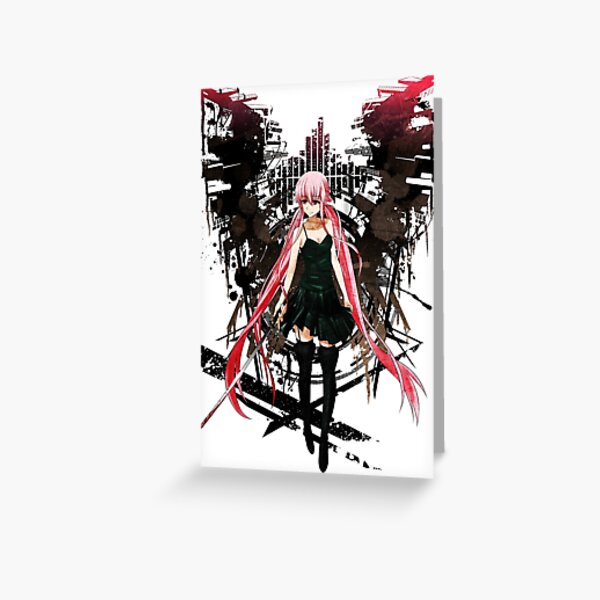 Gasai Yuno Anime Future Desolation Anime T-shirt Greeting Card RB2909 product Offical Anime Stationery Merch