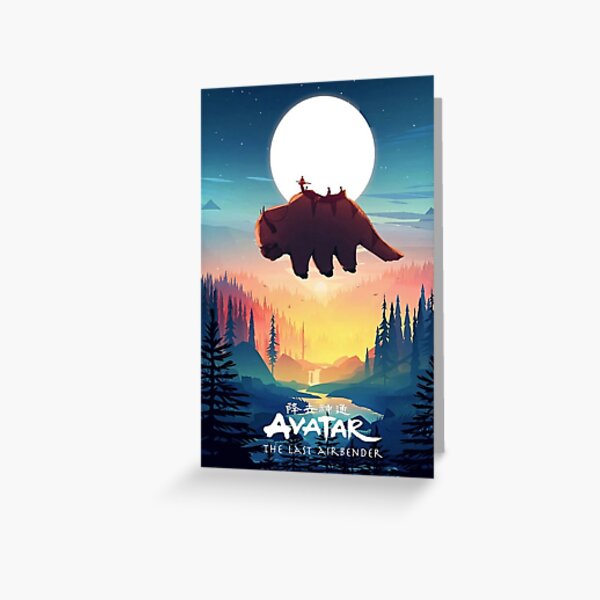 avatar the last airbender: Appa Fly Greeting Card RB2909 product Offical Anime Stationery Merch