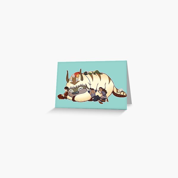 avatar the last airbender, appa art painting Greeting Card RB2909 product Offical Anime Stationery Merch
